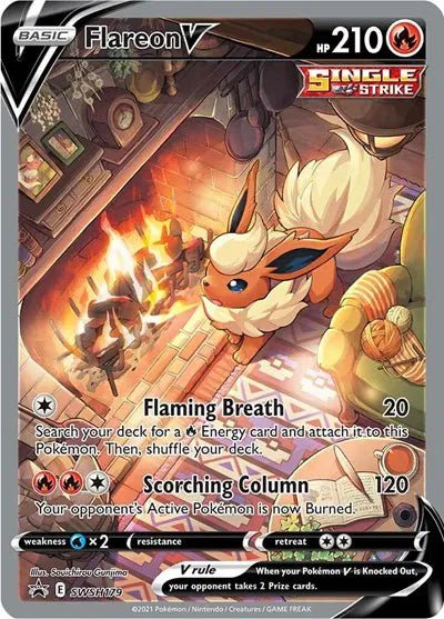 Sword & Shield Promos Flareon V SWSH179 by PlayVault on MYNTED