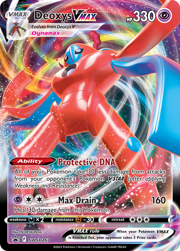 Pokémon Deoxys VMAX #SWSH267 Black Star Promo