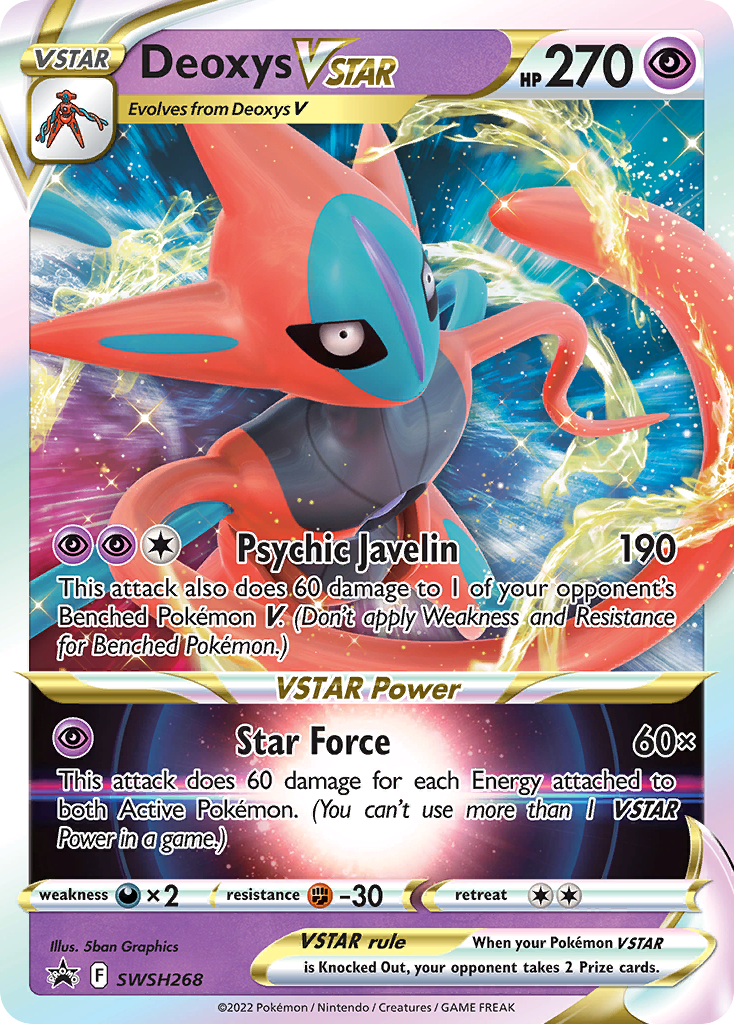 Pokémon Deoxys VSTAR #SWSH268 Black Star Promo