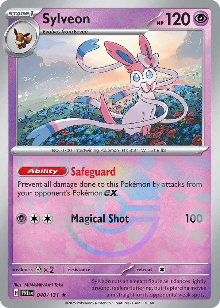 Sylveon - 040/131 (Poke Ball Pattern) - SV: Prismatic Evolutions (PRE) by SAFAQATI on MYNTED