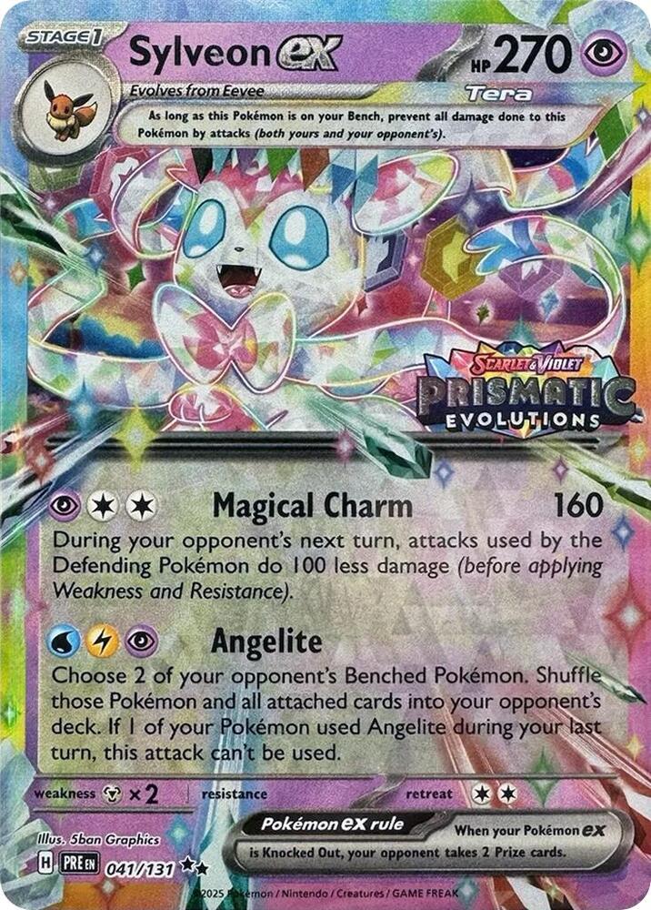 Sylveon Ex 041/131 - Prismatic Evolutions - Promo (Sealed) by Light Collectibles on MYNTED