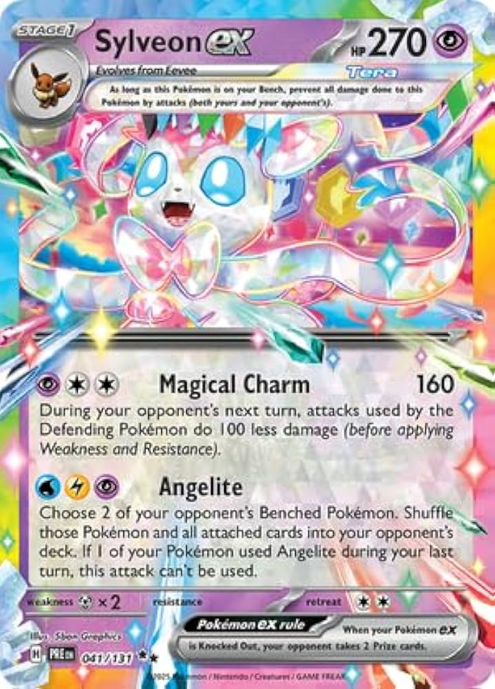 sylveon ex prismatic evolution 041/131 by ISB Collector on MYNTED