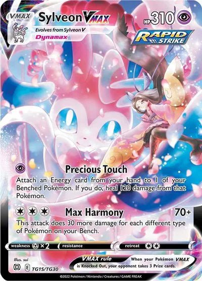 Sylveon VMAX Brilliant Stars Trainer Gallery Ultra Rare TG15/TG30 by Schmutzfink TCG on MYNTED