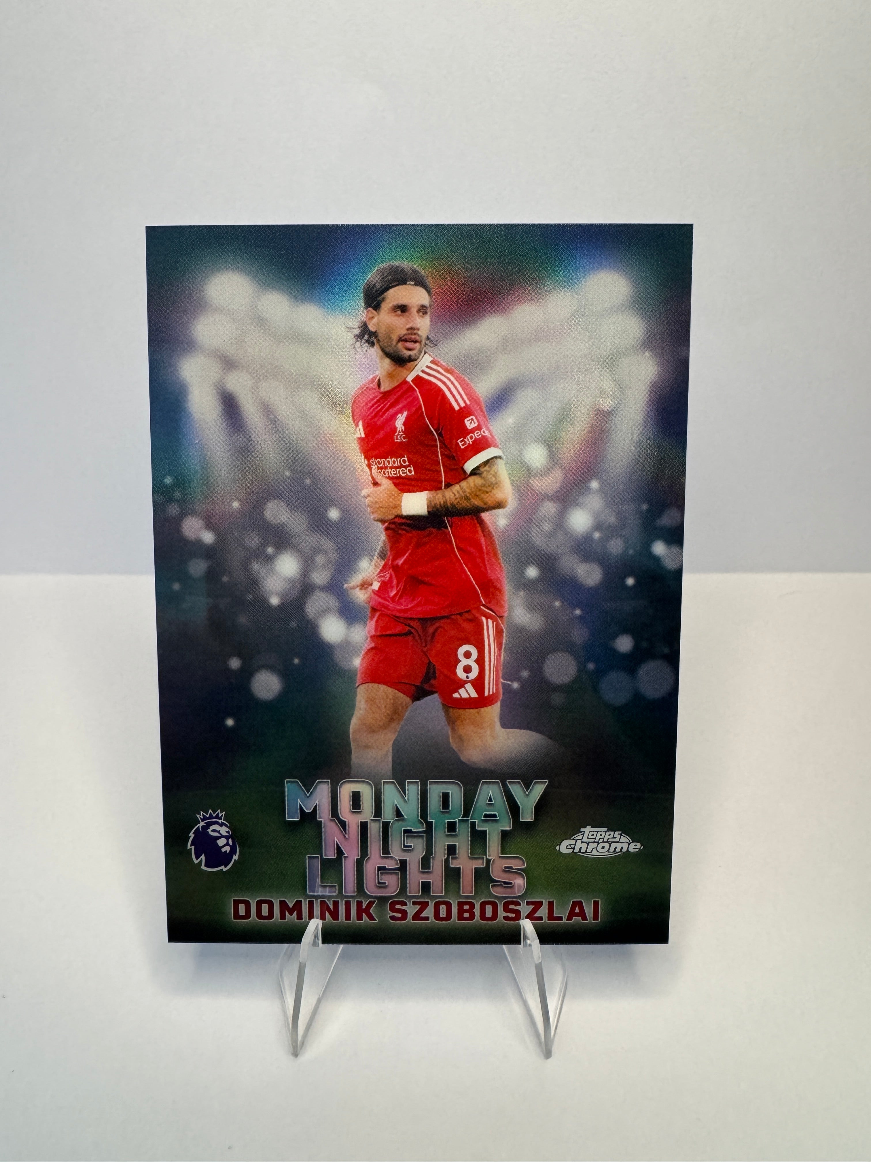 Dominik Szoboszlai MNL-3 Monday Night Lights — 2026 Topps Chrome Premier League — Liverpool FC