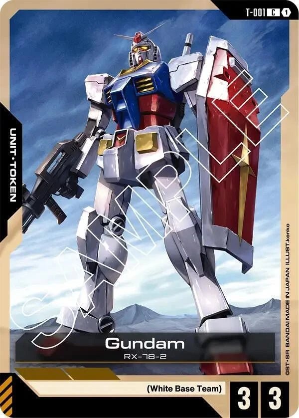 T - 001 - C - Gundam Token - Heroic Beginnings [ST01] by MechaKai Collectibles on MYNTED