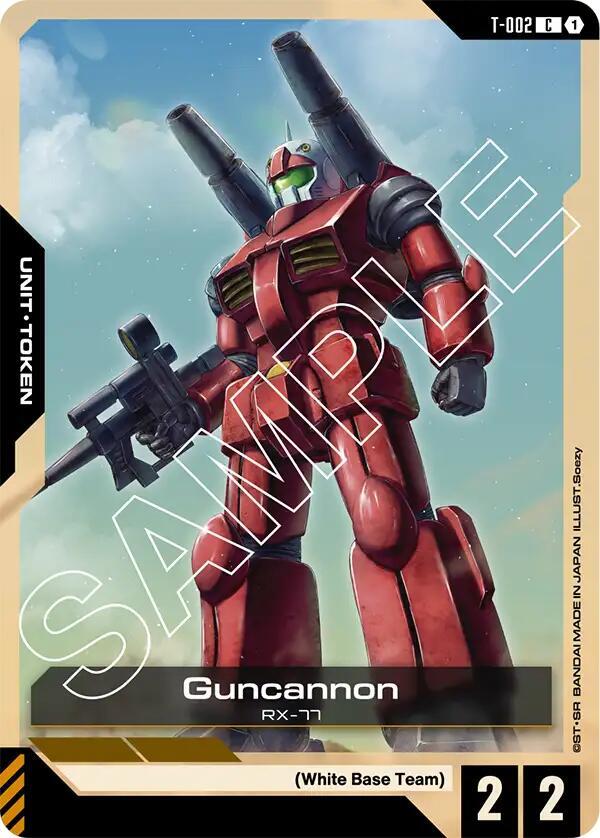 T - 002 - C - Guncannon Token - Heroic Beginnings [ST01] by MechaKai Collectibles on MYNTED