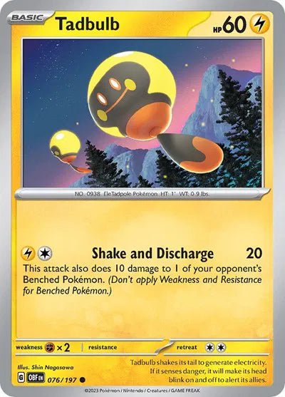 Tadbulb 076/197 · Normal (Obsidian Flames) by Meeho Collectz on MYNTED