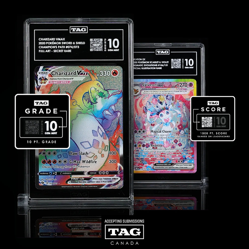 Official TAG grading submission in Dubai UAE – graded Pokémon and sports cards for GCC collectors