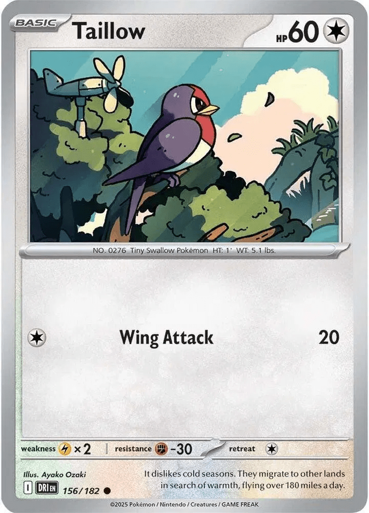 Taillow 156 - Destined Rivals by PokéPW on MYNTED