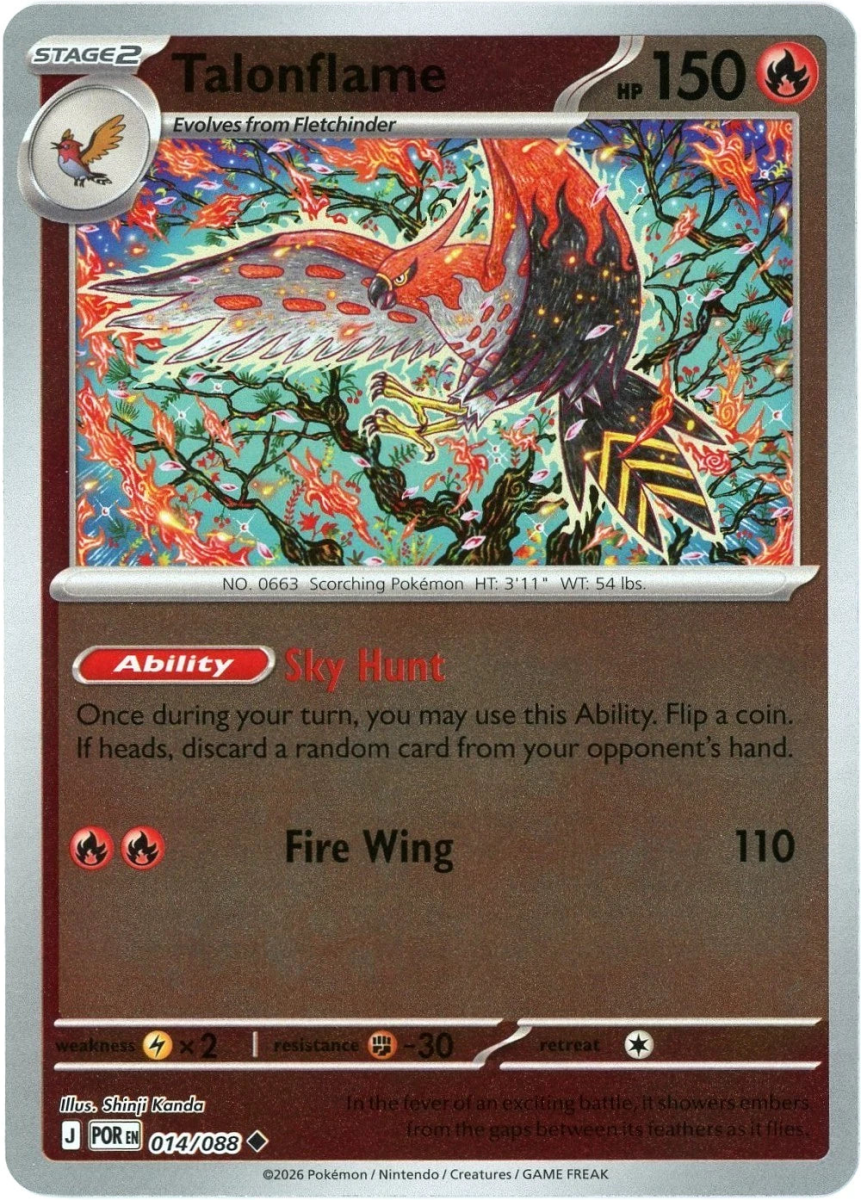 Talonflame - 014/088 (Reverse Holo) - Perfect Order (ME03) by SAFAQATI on MYNTED