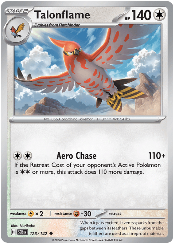 Talonflame 123/142 Uncommon | Scarlet & Violet – Stellar Crown by Worth the XP on MYNTED
