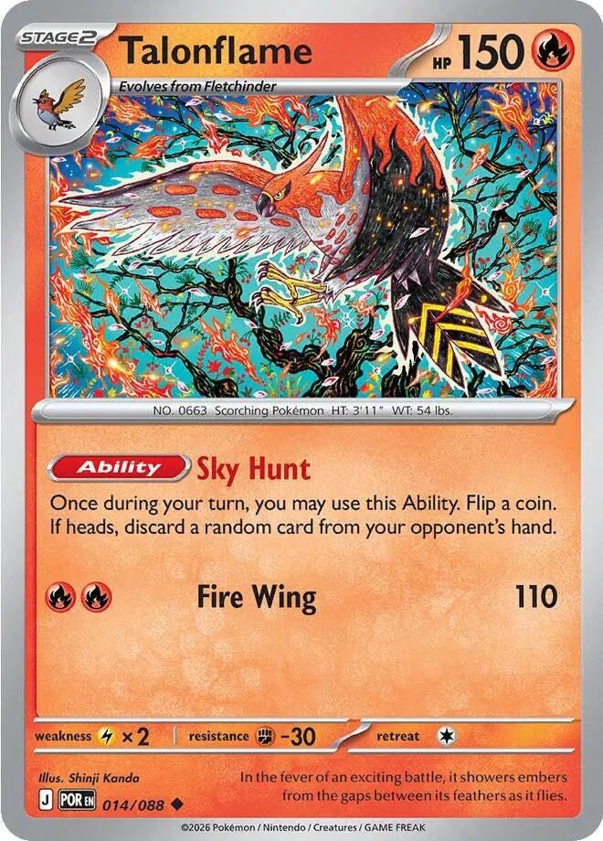 Talonflame Perfect Order Uncommon • 014/088 Normal by Pokezero on MYNTED