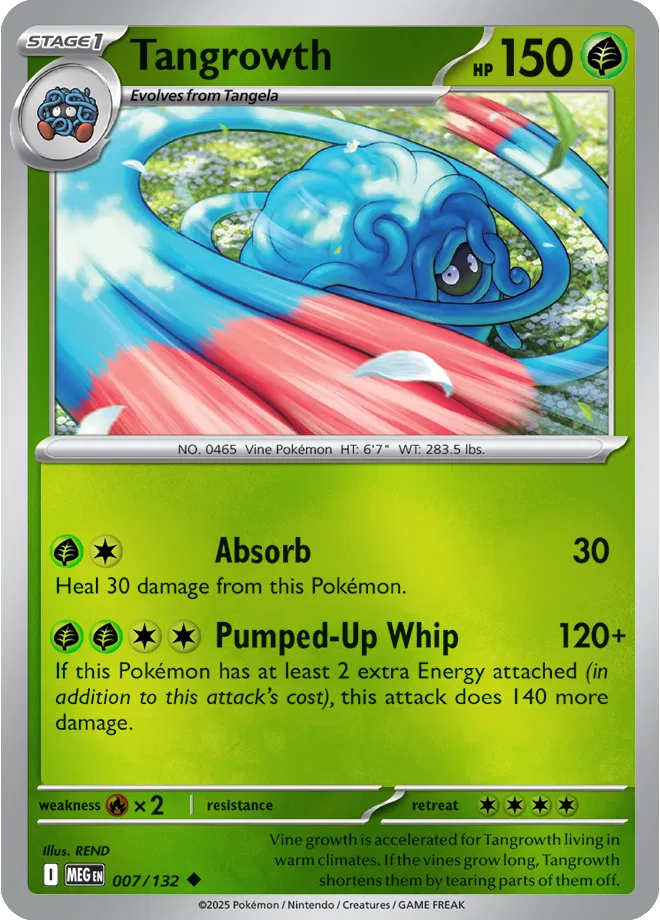 Tangela Mega Evolution Common • 006/132 Reverse Holofoil by Shark Pop Culture on MYNTED