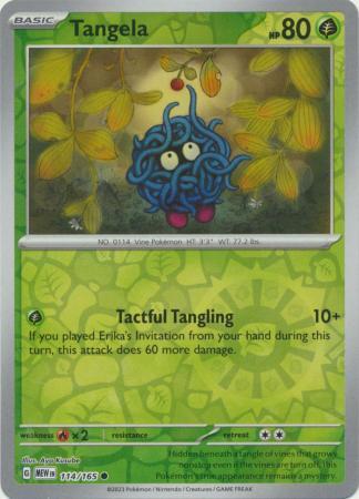Tangela SV: 151 Common • 114/165 Reverse Holofoil by Shark Pop Culture on MYNTED