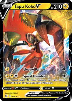 Tapu Koko V Battle styles 050/163 by ISB Collector on MYNTED
