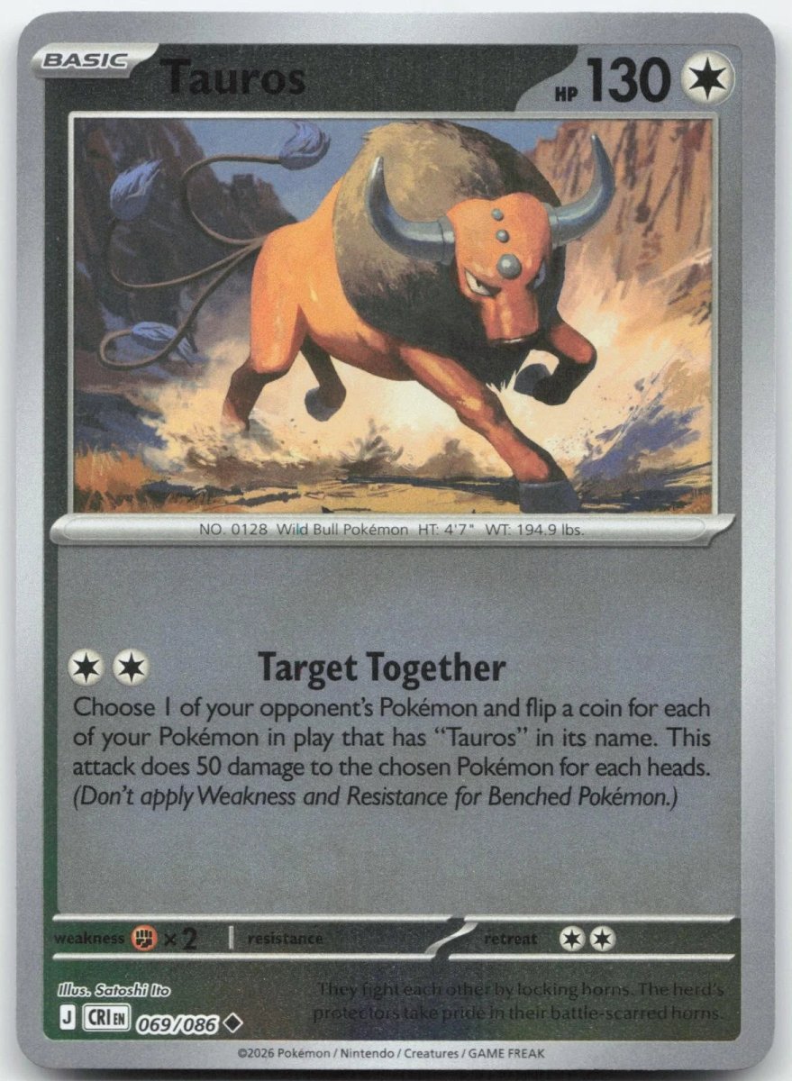 Tauros - 069/086 (Reverse Holo) - Chaos Rising (CRI) ME04 by SAFAQATI on MYNTED