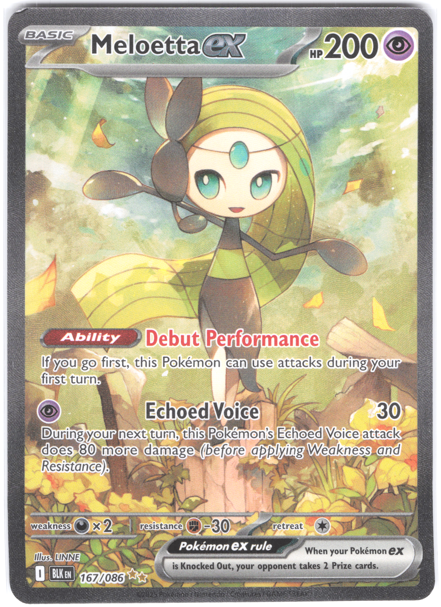 Meloetta ex Black Bolt Special Illustration Rare 167/086