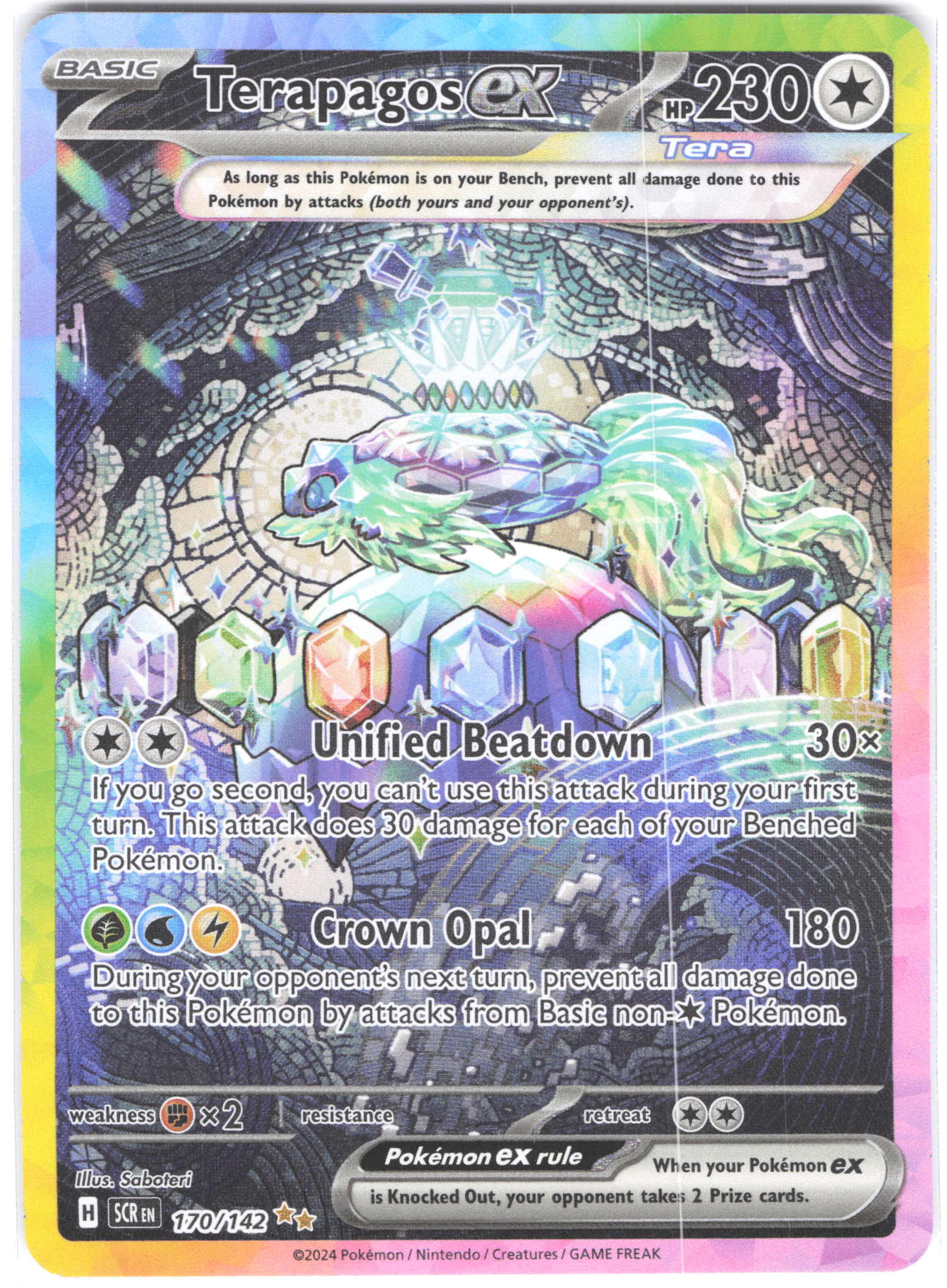 Terapagos ex Stellar Crown Special Illustration Rare 170/142