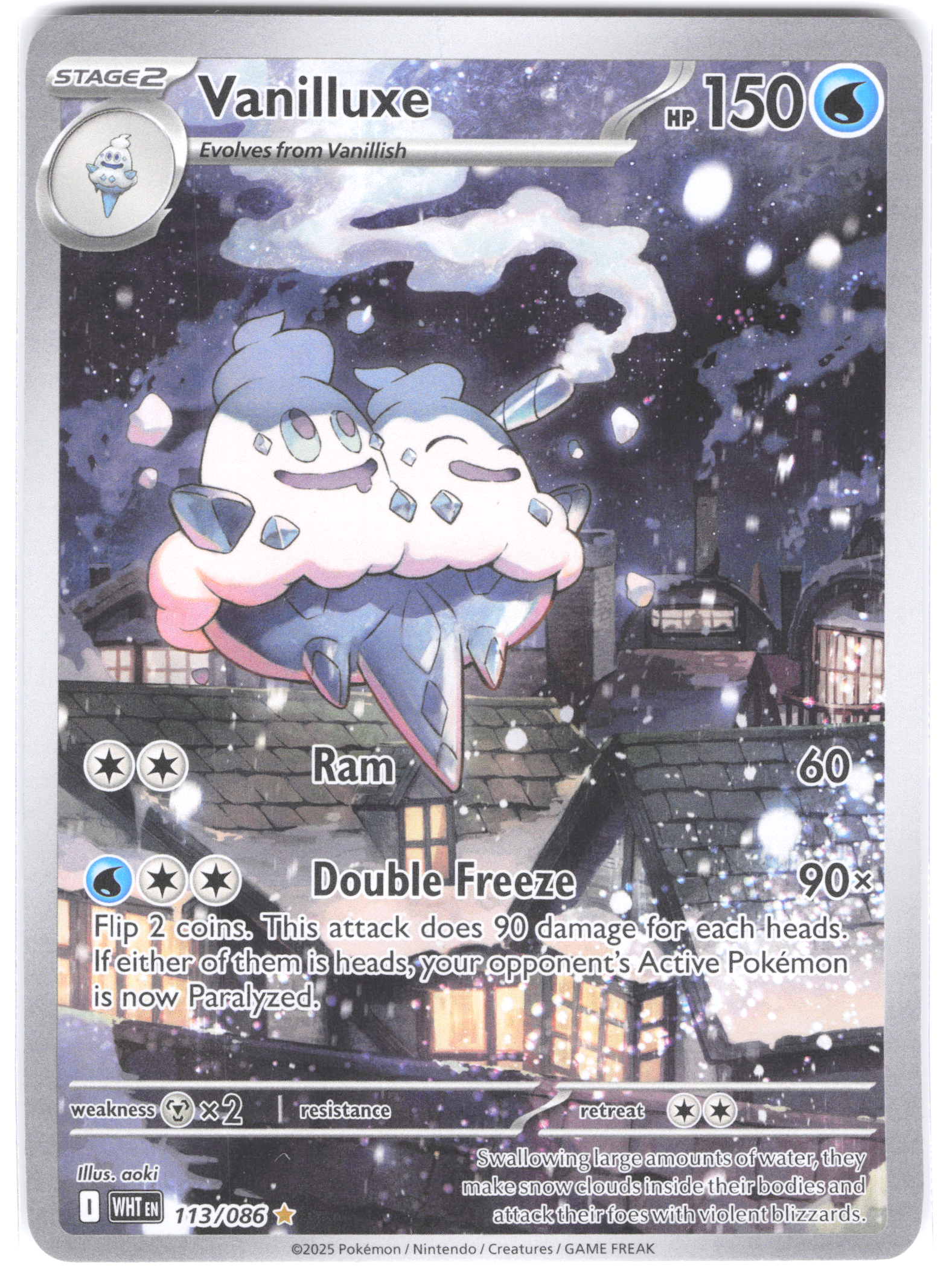 Vanilluxe White Flare Illustration Rare 113/086