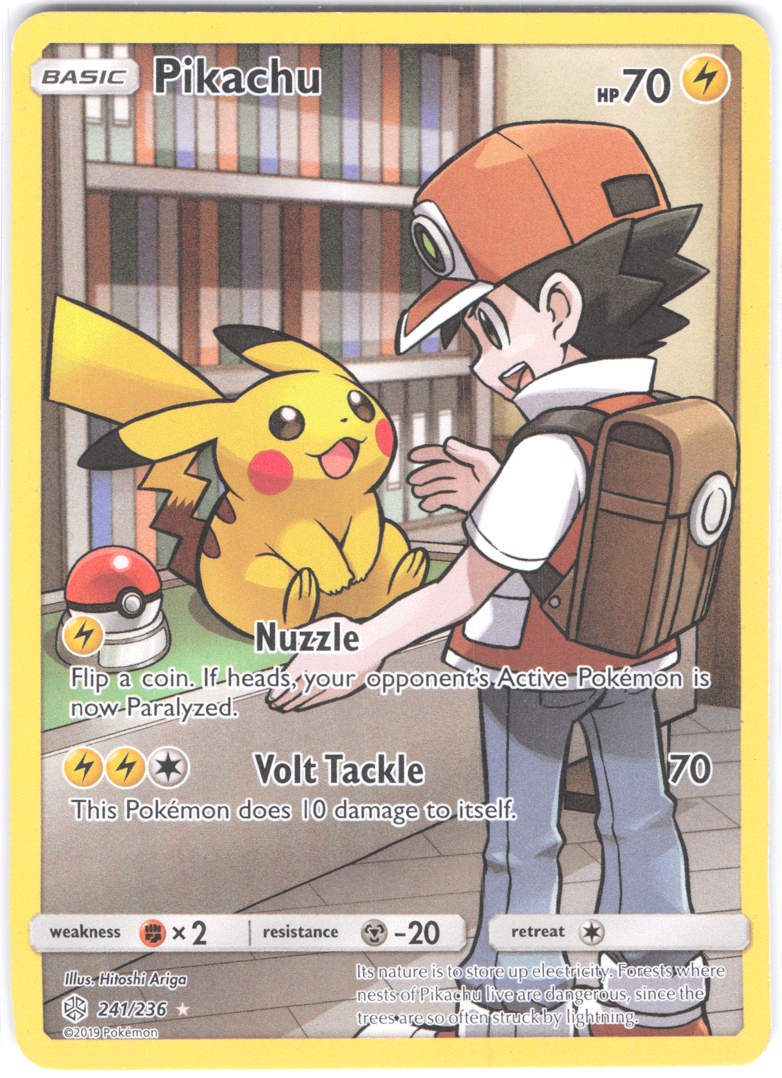 Pikachu (Secret) Cosmic Eclipse Secret Rare 241/236