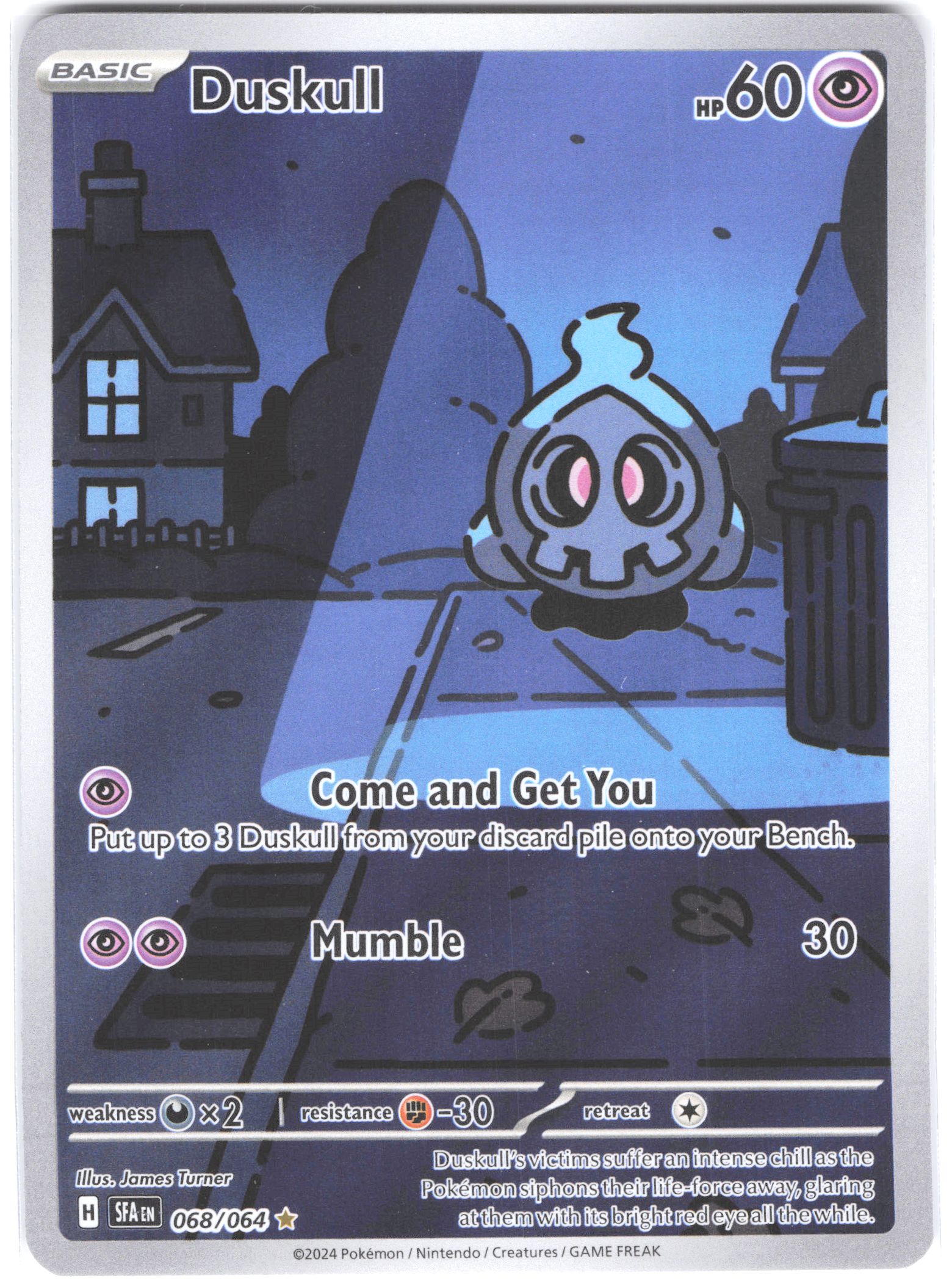 Duskull Shrouded Fable Illustration Rare 068/064