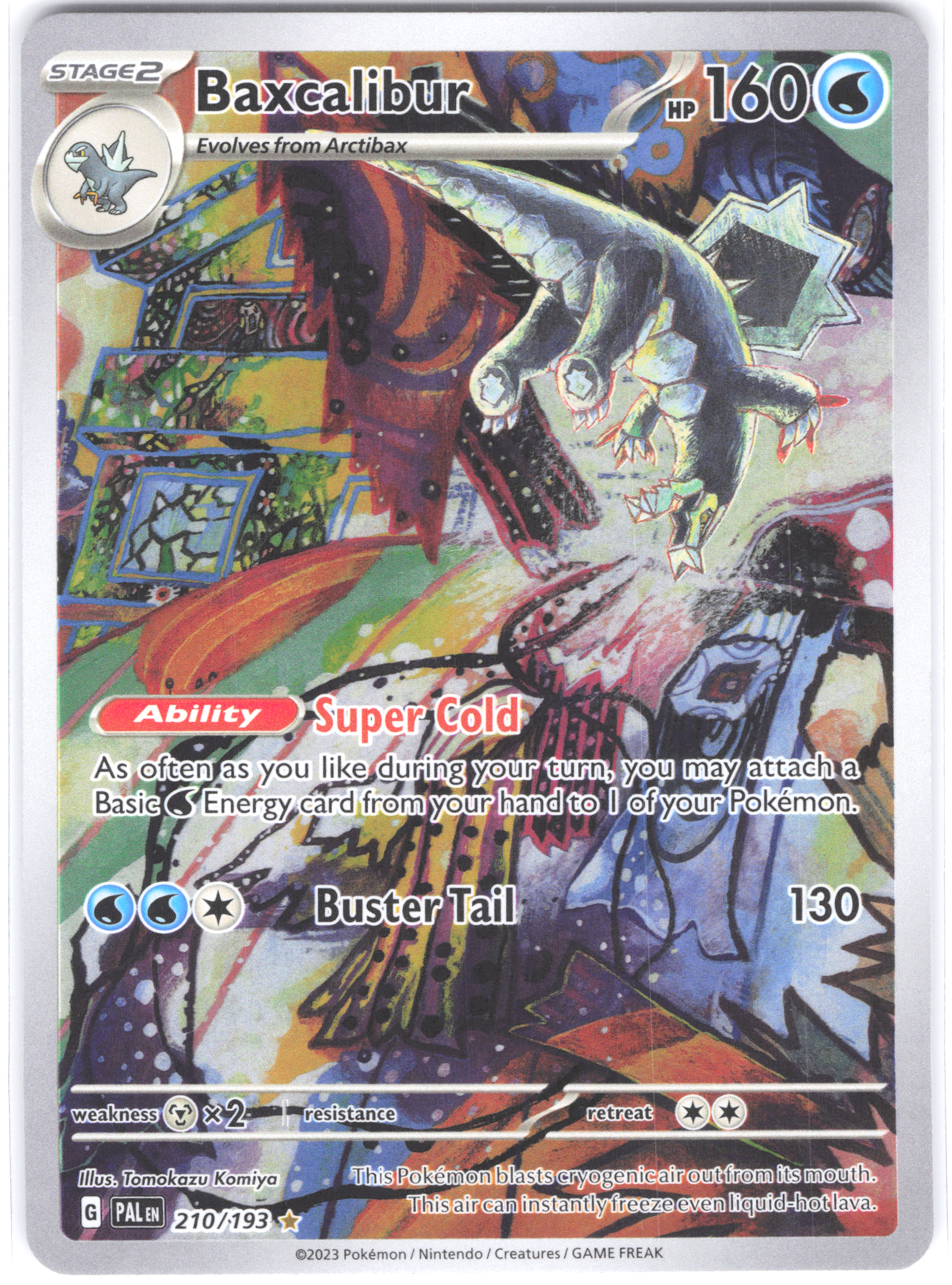 Baxcalibur Paldea Evolved Illustration Rare 210/193