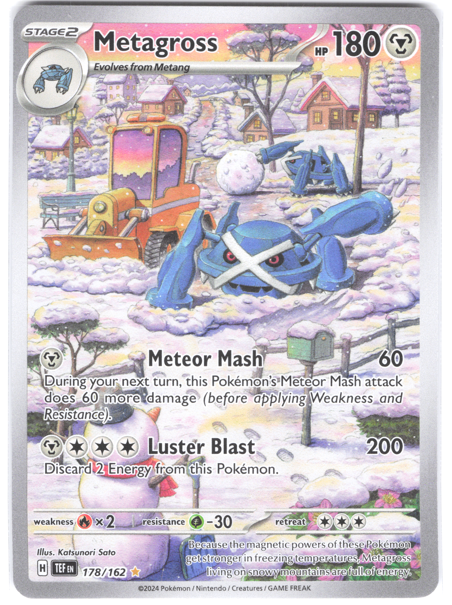 Metagross Temporal Forces Illustration Rare 178/162