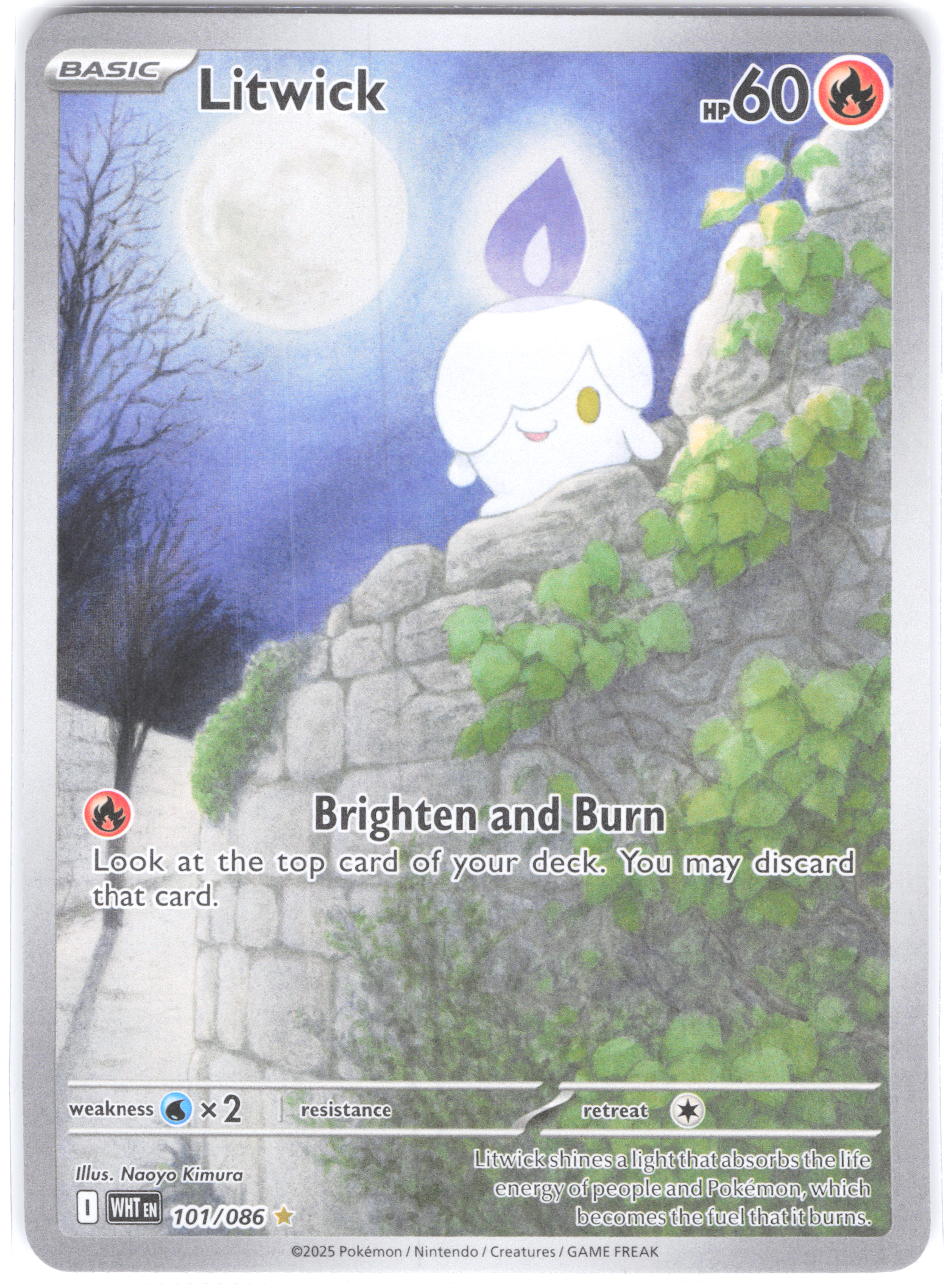 Litwick White Flare Illustration Rare 101/086