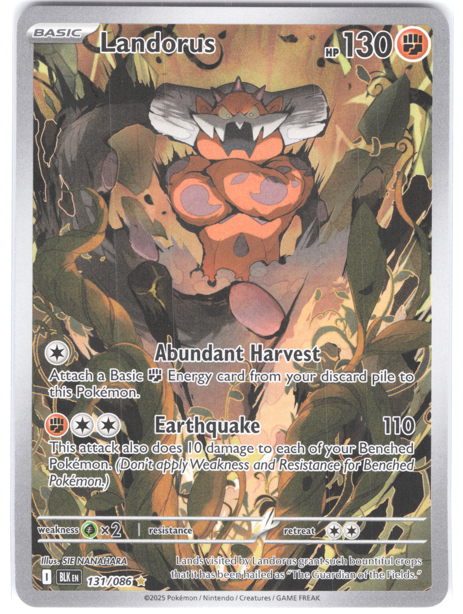 Landorus Black Bolt Illustration Rare 131/086