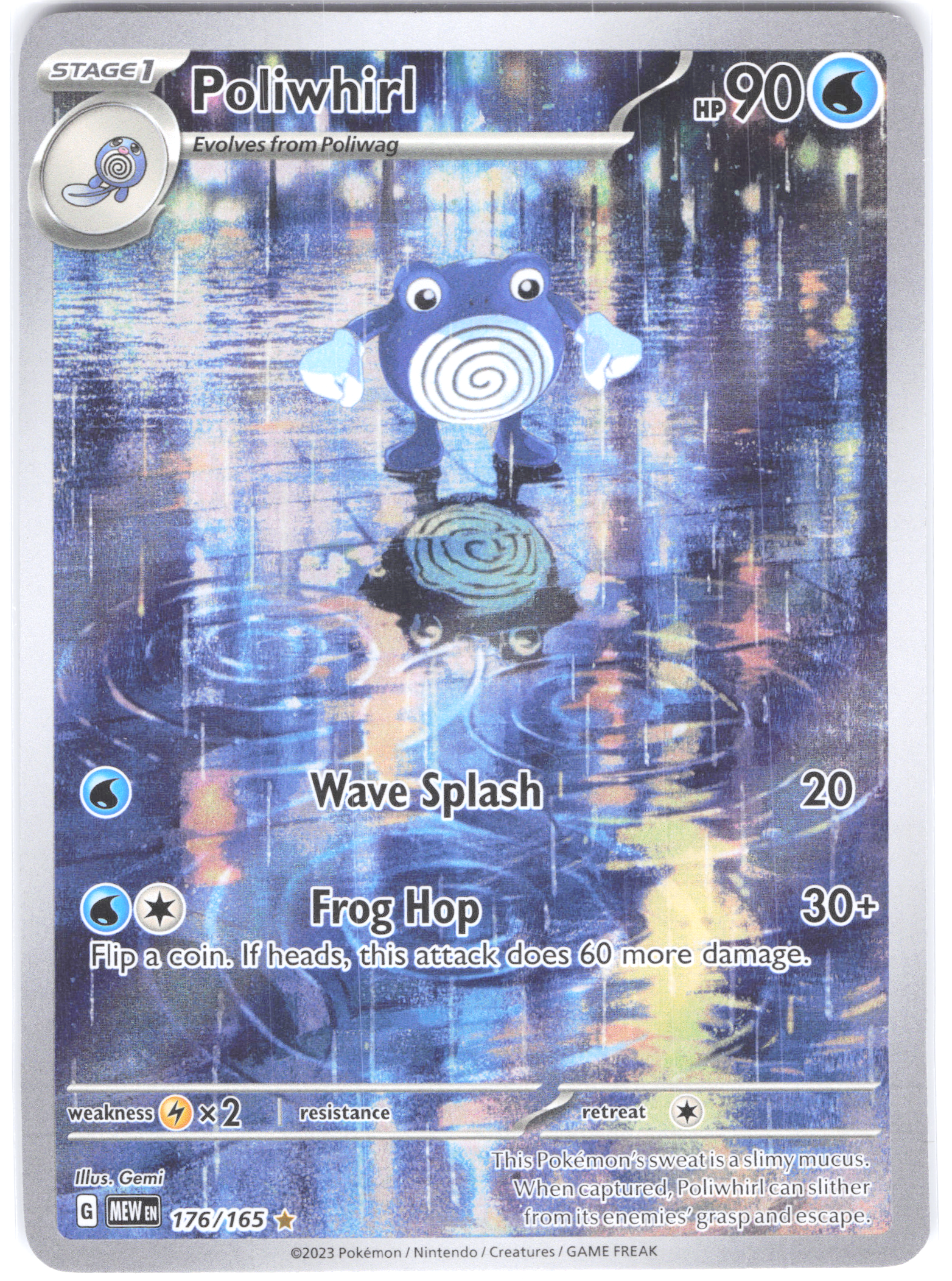 Poliwhirl SV: 151 Illustration Rare 176/165