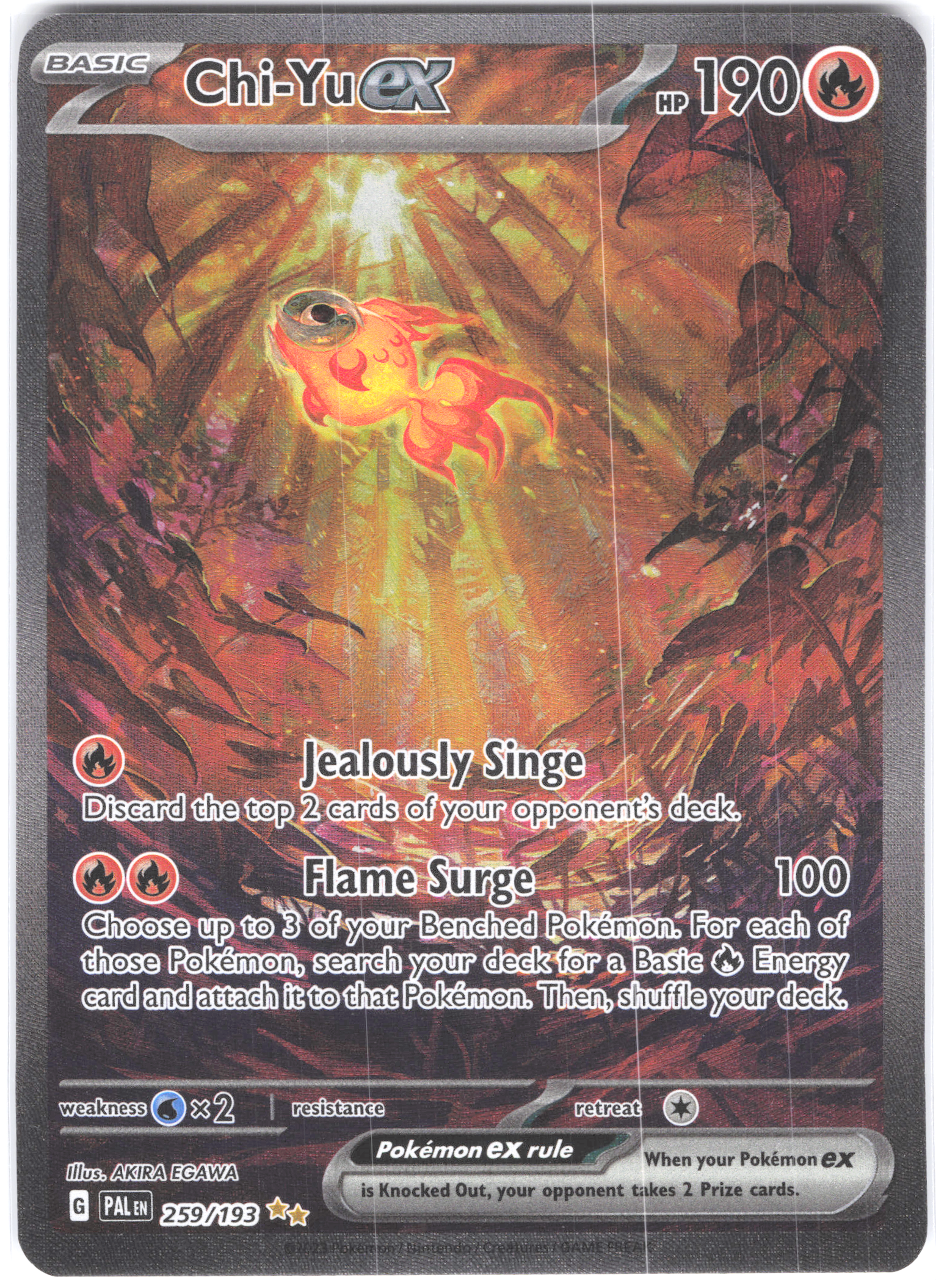 Chi-Yu ex Paldea Evolved Special Illustration Rare 259/193