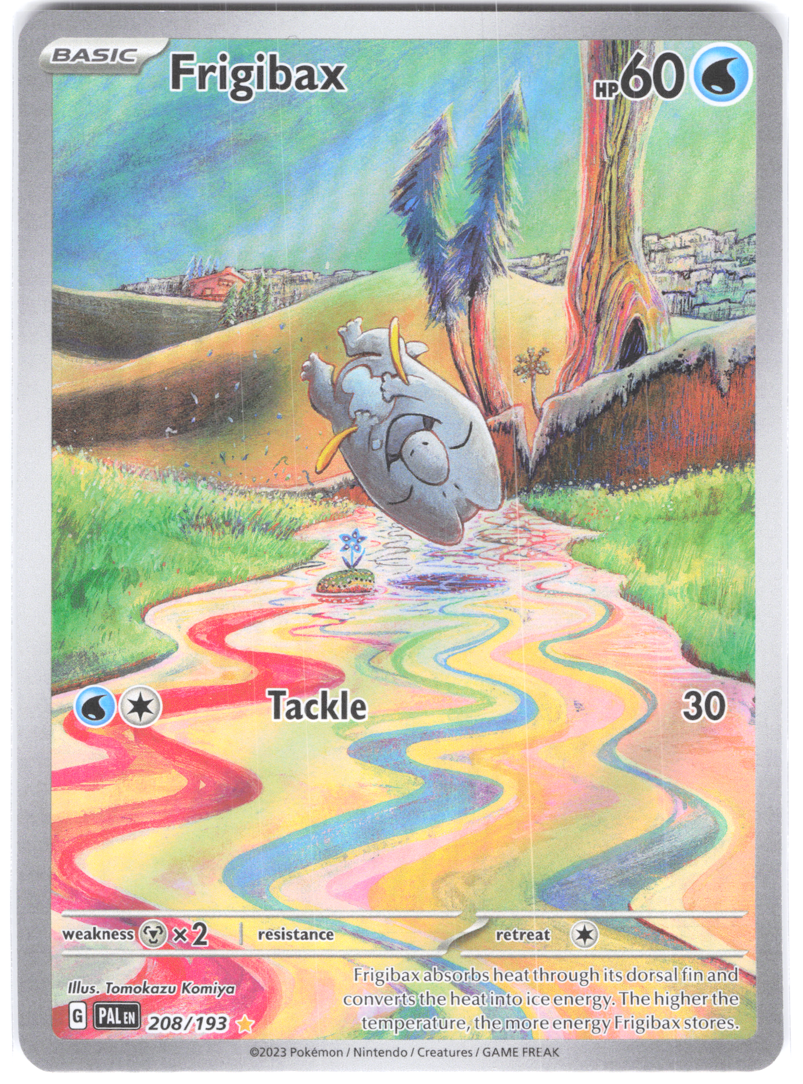 Frigibax Paldea Evolved Illustration Rare 208/193