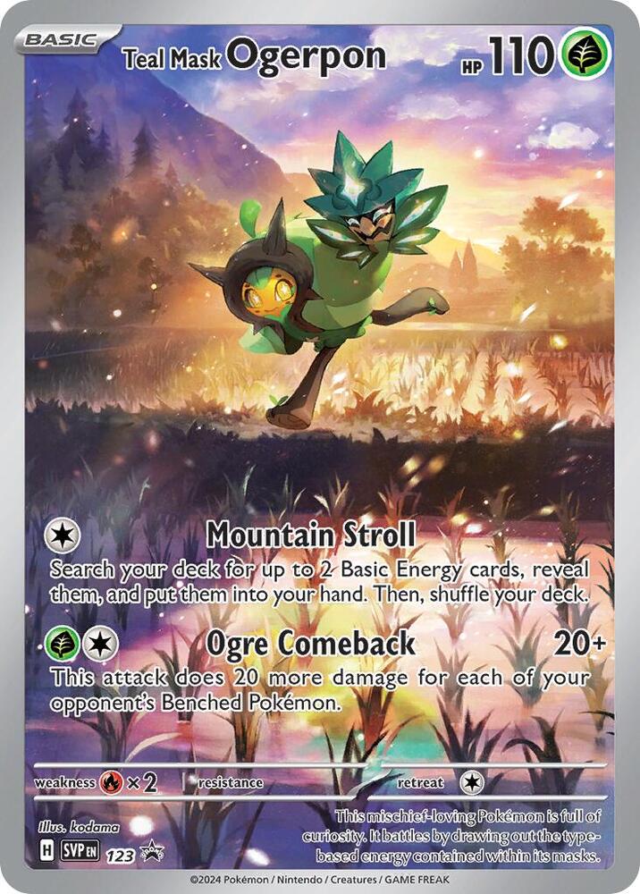 Teal Mask Ogerpon - 123 - SV: Scarlet & Violet Promo Cards (SVP) - SEALED by Poké Dubai on MYNTED