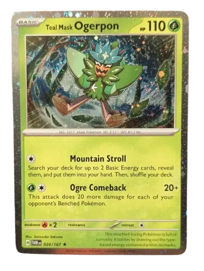 Teal Mask Ogerpon - 024/167 - Cosmos Holo