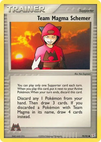 Team Magma Schemer EX Team Magma vs Team Aqua Uncommon 70 by Marnie’s TCG on MYNTED