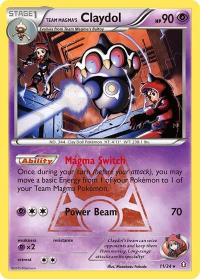 Team Magma's Claydol 11 · Holofoil (Double Crisis) by PokéPW on MYNTED