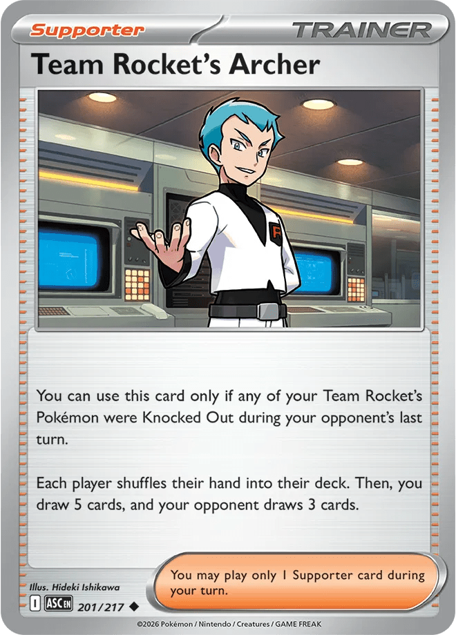 Team Rocket's Archer 201/217 · Normal (Ascended Heroes) by PokéPW on MYNTED