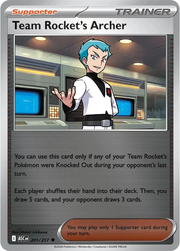 Team Rocket's Archer - 201/217 (Reverse Holo) ME: Ascended Heroes (ASC) by SAFAQATI on MYNTED