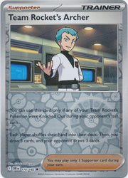 Team Rocket's Archer [Reverse Holo] 170 Pokemon Destined Rivals by Moe‘s Vault on MYNTED