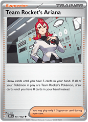 Team Rocket's Ariana 171/182 Uncommon | Scarlet & Violet – Destined Rivals by Worth the XP on MYNTED