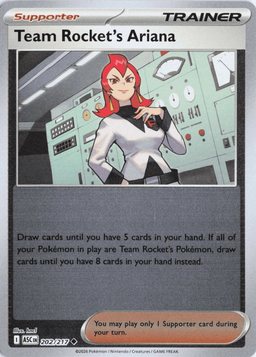 Team Rocket's Ariana - 202/217 (Reverse Holo) ME: Ascended Heroes (ASC) by SAFAQATI on MYNTED