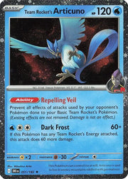 Team Rocket's Articuno - 051/182 (Cosmos Holo) - Promo Card by SAFAQATI on MYNTED