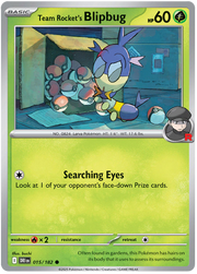 Team Rocket's Blipbug 015/182 Common | Scarlet & Violet – Destined Rivals by Worth the XP on MYNTED