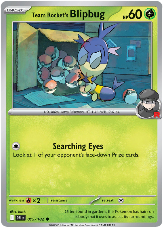 Team Rocket's Blipbug 015/182 Common | Scarlet & Violet – Destined Rivals by Worth the XP on MYNTED