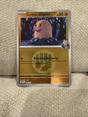 Team Rocket's Diglett 100/217 - Ascended Heroes - Energy Symbol Pattern by Light Collectibles on MYNTED