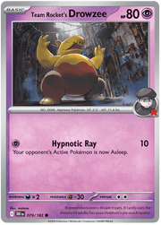 Team Rocket's Drowzee 079/182 Common | Scarlet & Violet – Destined Rivals by Worth the XP on MYNTED