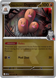 Team Rocket's Dugtrio - 101/217 - Reverse Holofoil (Team Rocket) by The Archive Stop on MYNTED