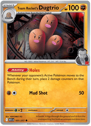 Team Rocket's Dugtrio 101/217 Uncommon | Mega Evolution – Ascended Heroes by Worth the XP on MYNTED