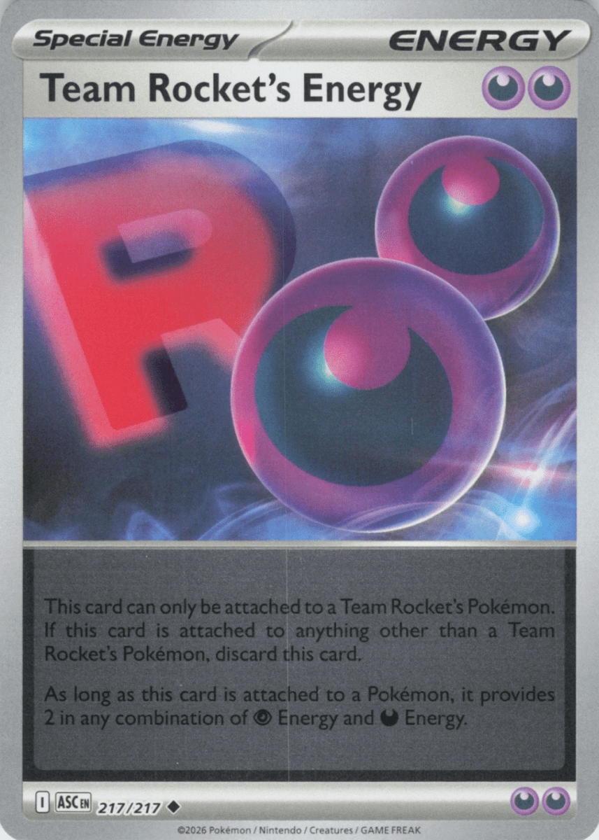 Team Rocket's Energy - 217/217 (Reverse Holo) ME: Ascended Heroes (ASC) by SAFAQATI on MYNTED