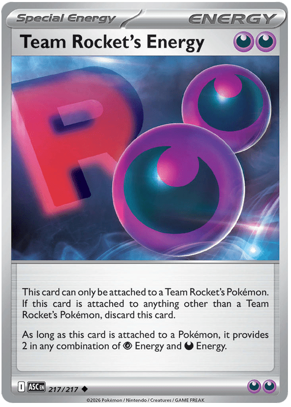 Team Rocket's Energy 217/217 Reverse Holo | Mega Evolution – Ascended Heroes by Worth the XP on MYNTED